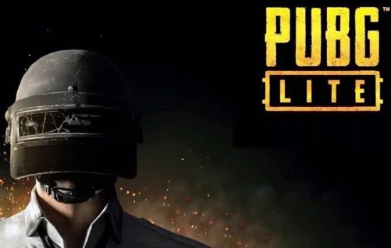 PUBG Lite written in the dark background and character wearing helmet is standing 